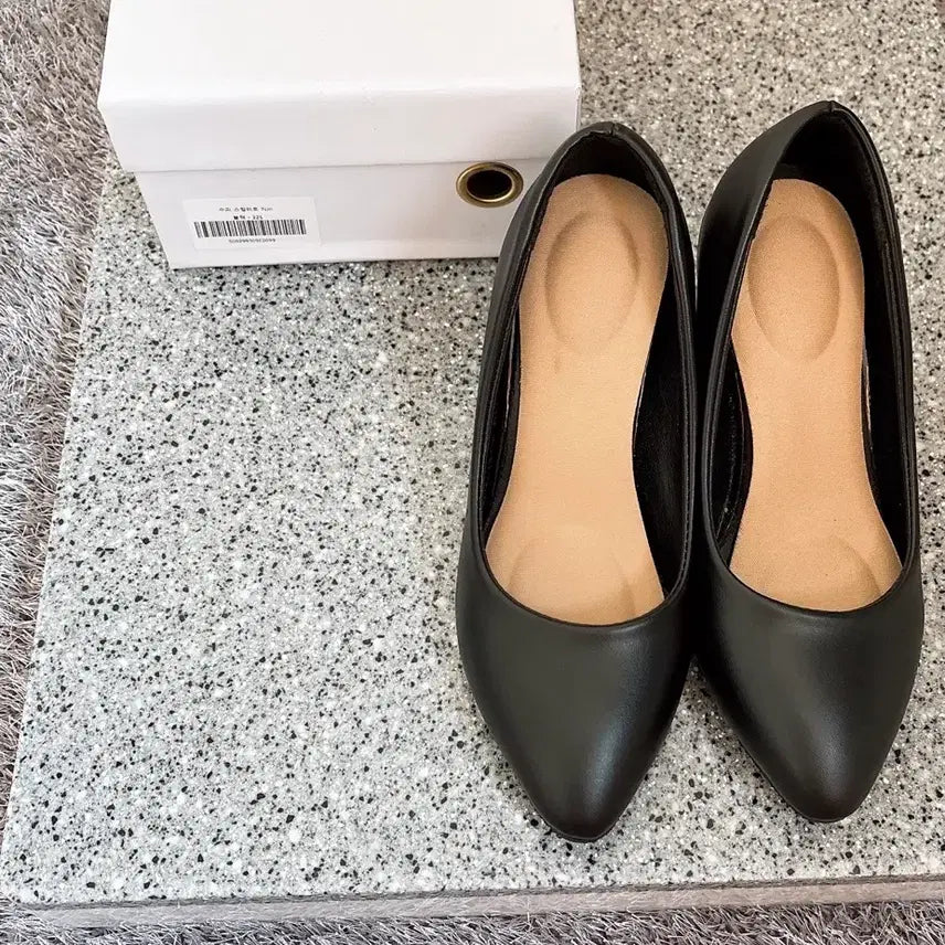[BUNJANG] The Way 9 Basic Black Stiletto 7cm Heels / 더웨이나인 기본 블랙 스틸레토 7cm 225사이즈 면접구두