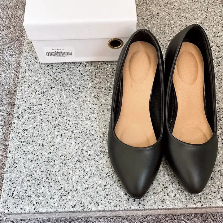 [BUNJANG] The Way 9 Basic Black Stiletto 7cm Heels / 더웨이나인 기본 블랙 스틸레토 7cm 225사이즈 면접구두