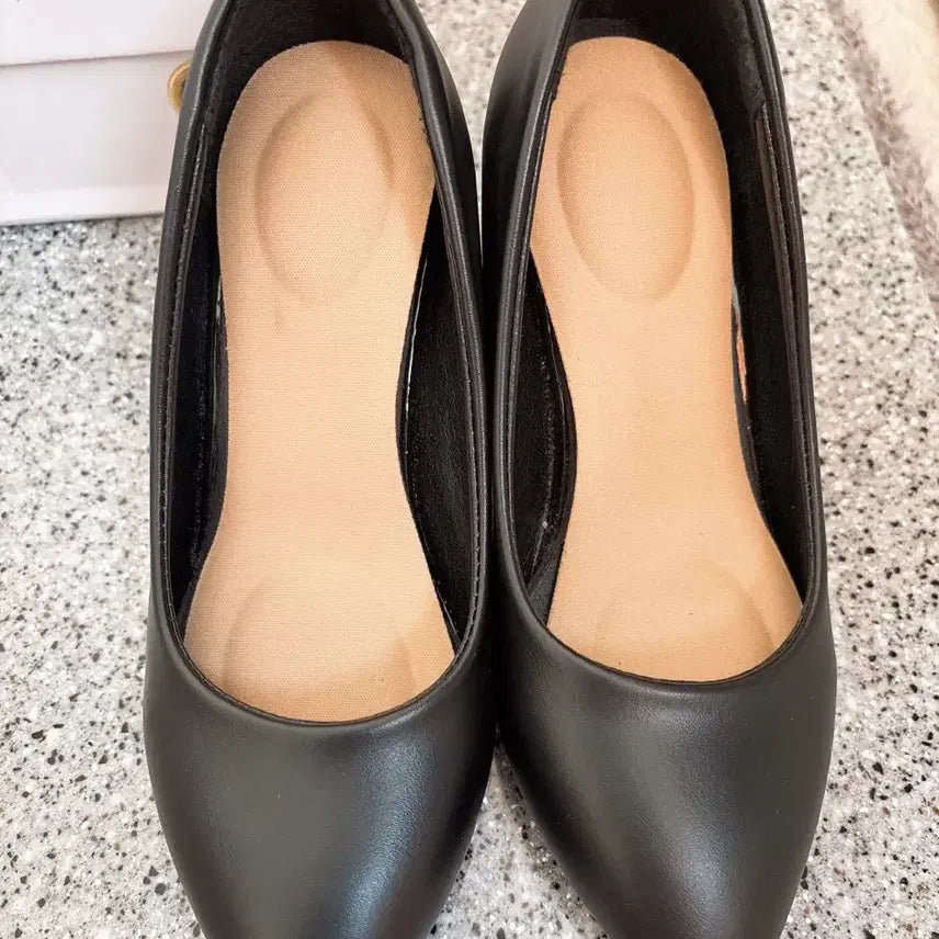 [BUNJANG] The Way 9 Basic Black Stiletto 7cm Heels / 더웨이나인 기본 블랙 스틸레토 7cm 225사이즈 면접구두