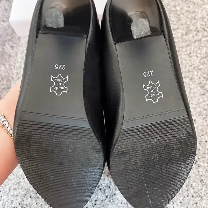 [BUNJANG] The Way 9 Basic Black Stiletto 7cm Heels / 더웨이나인 기본 블랙 스틸레토 7cm 225사이즈 면접구두