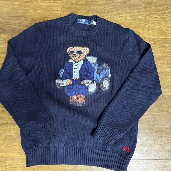 [BUNJANG] Polo Ralph Lauren Bear Knit Navy / 폴로 랄프로렌 베어 니트 네이비
