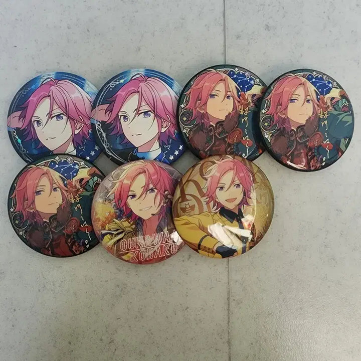 [BUNJANG] Ensemble Stars Oukawa Kohaku Bundle Set Badge / 앙스타 오우카와 코하쿠 캔뱃지 일괄