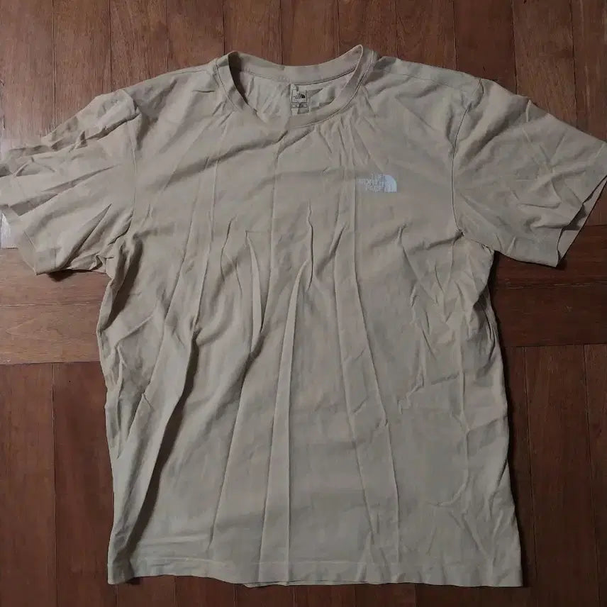 [BUNJANG] The North Face Beige Short Sleeve T-shirt / 노스페이스 베이지 반팔 티셔츠