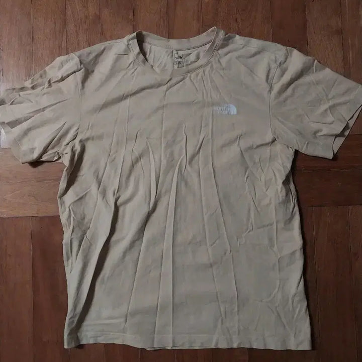 [BUNJANG] The North Face Beige Short Sleeve T-shirt / 노스페이스 베이지 반팔 티셔츠