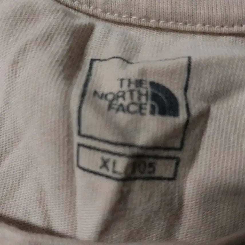 [BUNJANG] The North Face Beige Short Sleeve T-shirt / 노스페이스 베이지 반팔 티셔츠