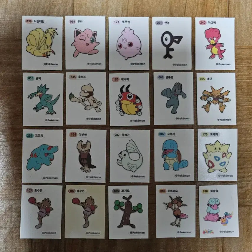 [BUNJANG] Pokemon Tteokbokki Stickers Collection / 전 포켓몬 띠부씰 모음