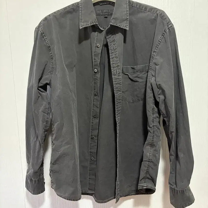 [BUNJANG] Union Blue Dyed Laundry Shirt Charcoal / S) 유니온블루 다이드 런드리셔츠 차콜