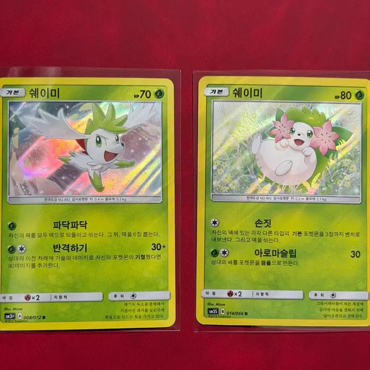 [BUNJANG] Sealed Shiny Gracedia Shaymin Holo Rare Pokémon Card / 귀여운 포켓몬 고전 홀로 희귀 카드 (쉐이미)