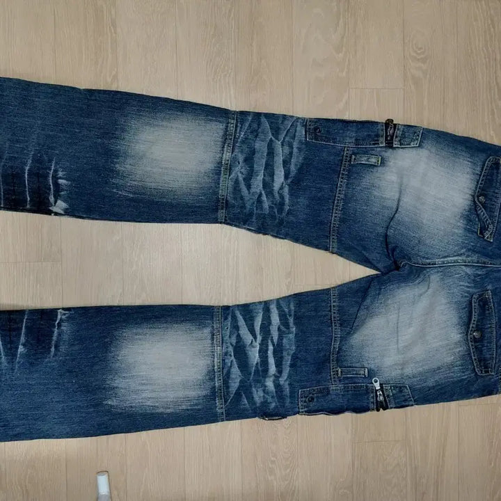 [BUNJANG] Vintage Washed Cargo Multi-Pocket Detail Pants / 빈티지 카고 워싱 멀티포켓 디테일 팬츠