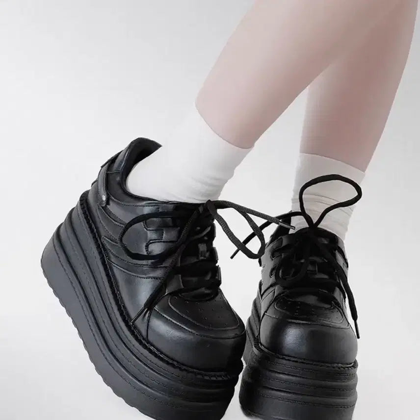 [BUNJANG] Generic Platform Punk Shoes / 지뢰계 양산형 펑크 통굽 신발