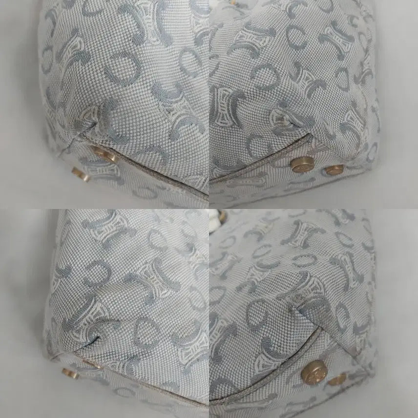 [BUNJANG] Celine Triomphe Sky Blue Canvas Shoulder Bag / [정품] 셀린느 트리오페 스카이블루 캔버스 숄더백
