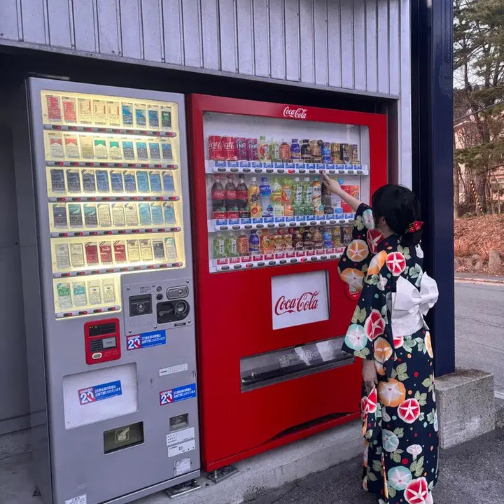 [BUNJANG] Japanese Yukata Set with Morning Glory Pattern / 일본 유카타 기모노 나팔꽃무늬