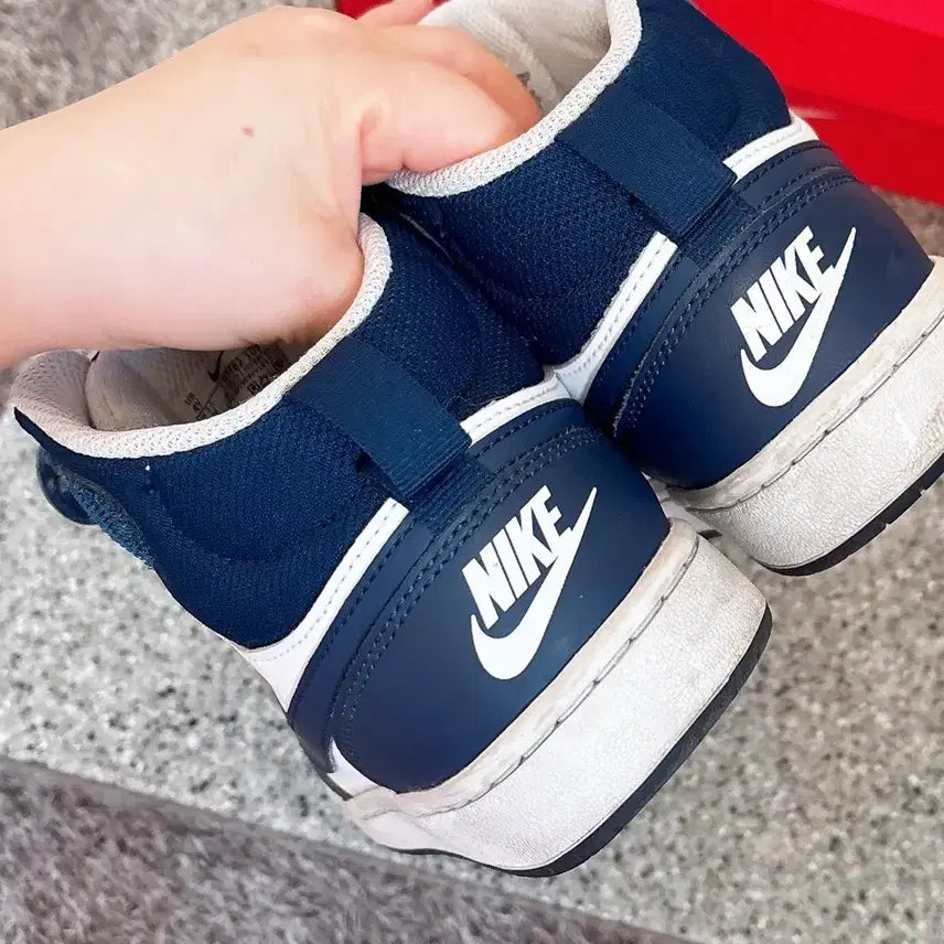 [BUNJANG] Nike Court Borough Mid 2 White/Blue GS UK 3.5 / 나이키 코트 버로우 미드2 화이트/블루