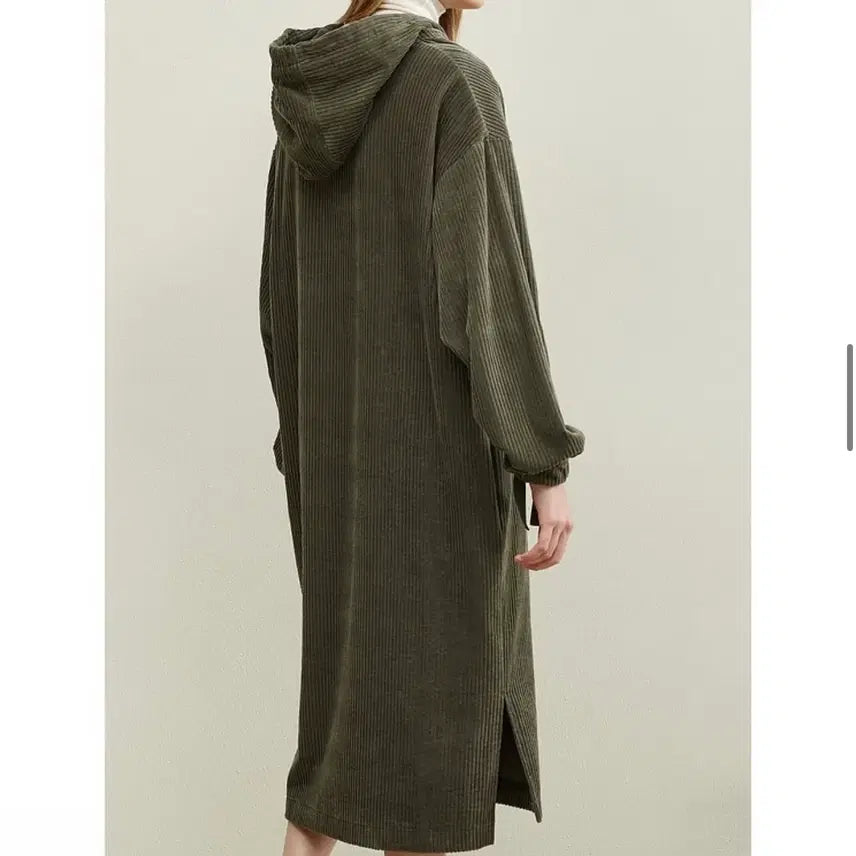[BUNJANG] Studio Tomboy Corduroy Hooded Long Dress / 스튜디오톰보이 후드 코듀로이 원피스 free
