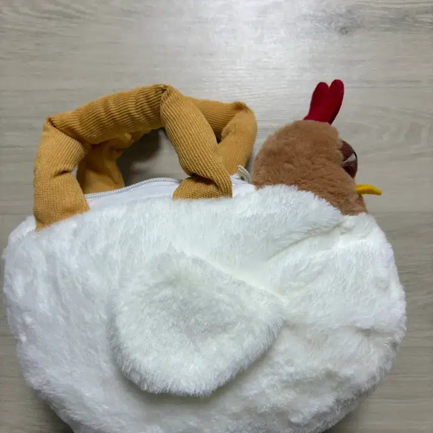 [BUNJANG] Chicken Plush Pouch Bag / 닭 중형인형 손잡이  파우치 가방 새상품