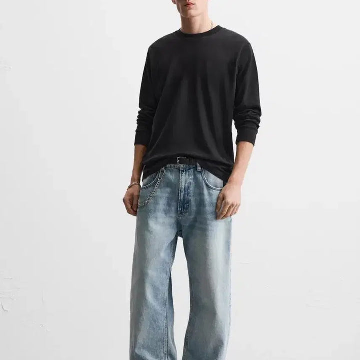 [BUNJANG] Zara Mid Blue Baggy Fit Jeans Size 38 / 자라 진스 배기핏 38사이즈-미드블루