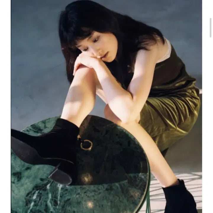 [BUNJANG] Reike Nen Black Suede Ankle Boots / Reike nen 레이크넨 블랙 스웨이드 앵클부츠 6cm 225