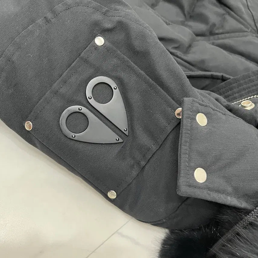 [BUNJANG] Moose Knuckles Suskatchuwan Black Fur Long Padding Women&