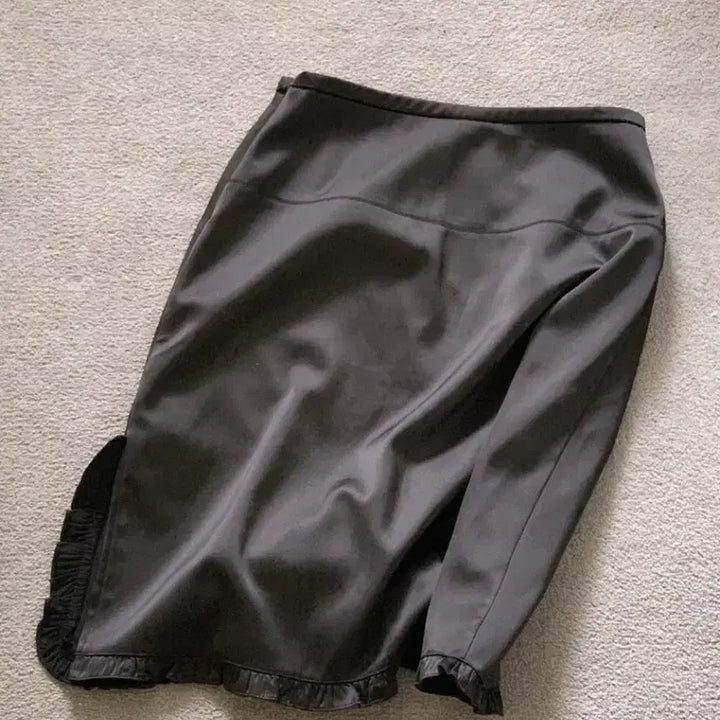 [BUNJANG] Satin Frill Skirt / (새상품) 프릴 새틴 스커트