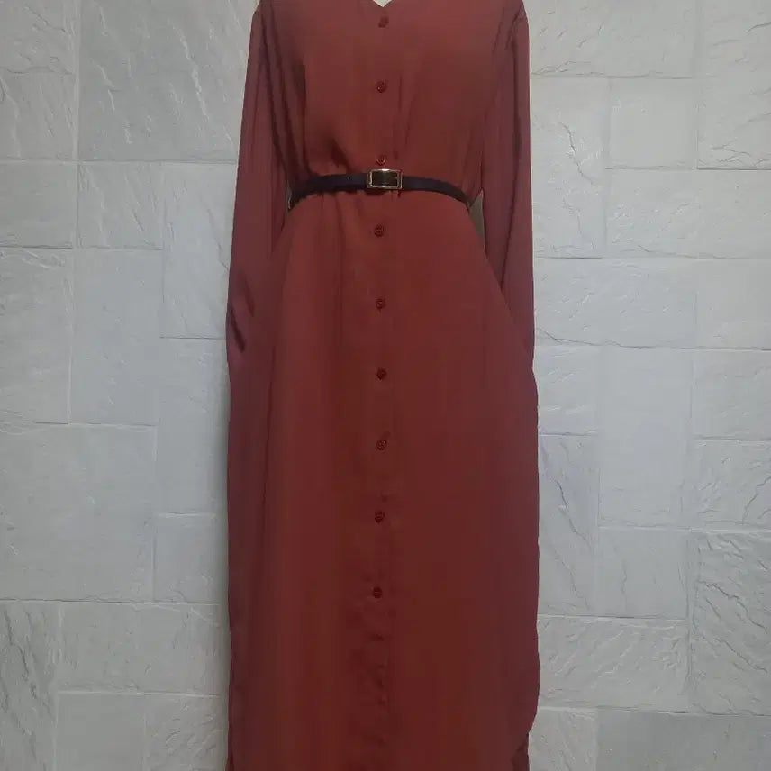 [BUNJANG] Loose Fit Silk Shirt Dress / 루즈핏 셔츠원피스