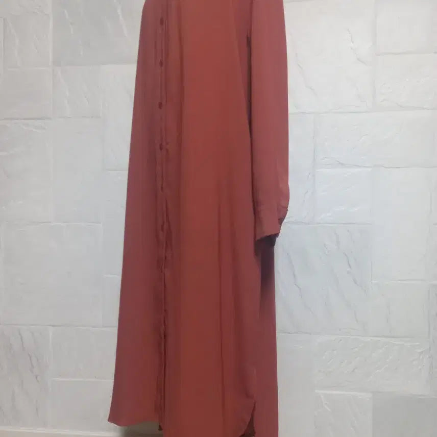 [BUNJANG] Loose Fit Silk Shirt Dress / 루즈핏 셔츠원피스