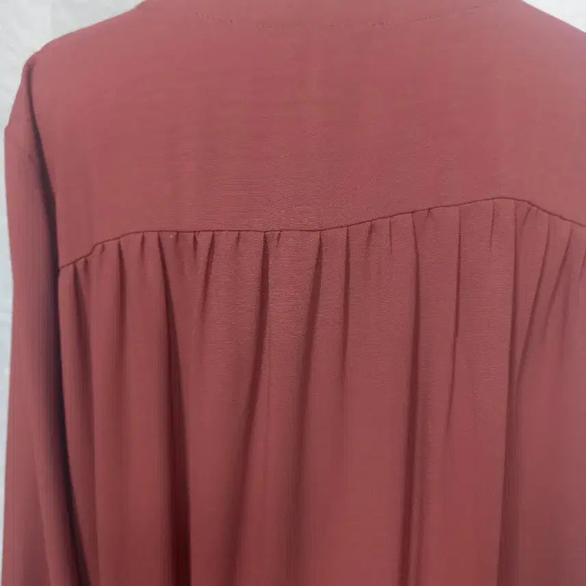 [BUNJANG] Loose Fit Silk Shirt Dress / 루즈핏 셔츠원피스