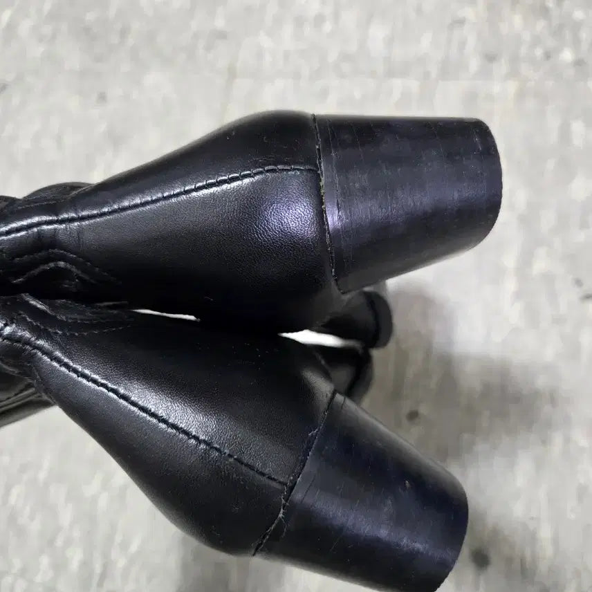 [BUNJANG] Topshop Black Leather Western Boots 37 / 탑샵 블랙 가죽 웨스턴 부츠 37