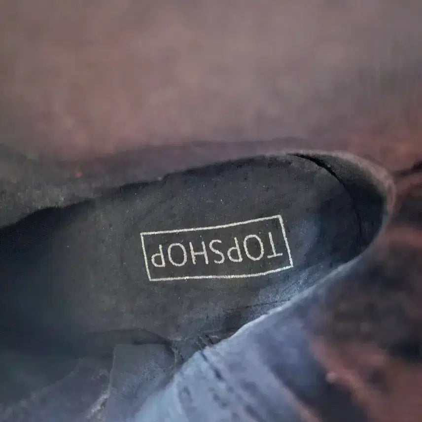 [BUNJANG] Topshop Black Leather Western Boots 37 / 탑샵 블랙 가죽 웨스턴 부츠 37