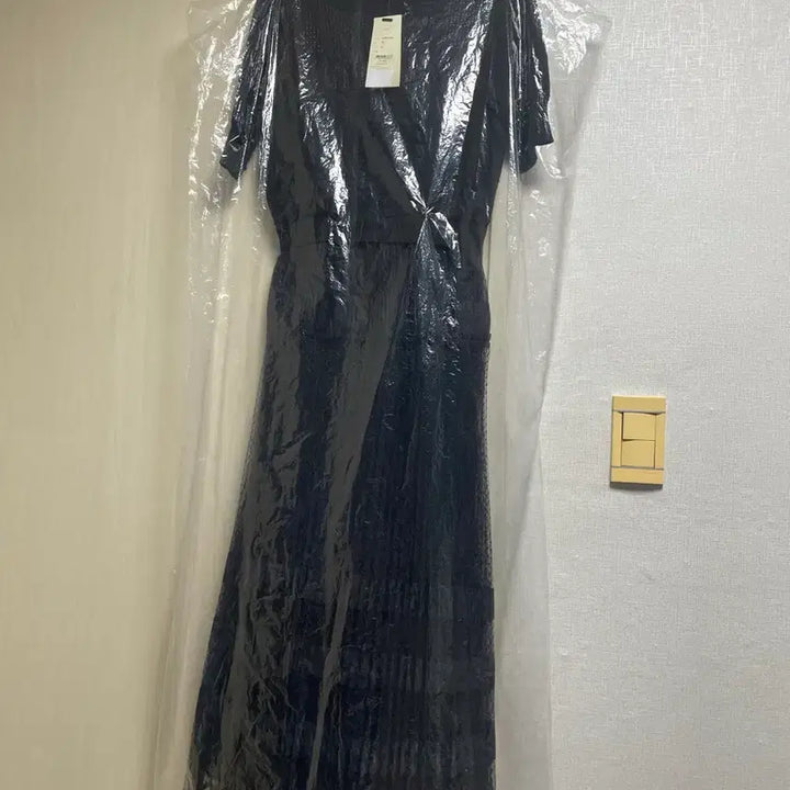 [BUNJANG] Duel Knit Top Layered Pleats Dress (Black, Size 55) / 듀엘 니트탑 레이어 플리츠 원피스 55사이즈 새상품 팝니다