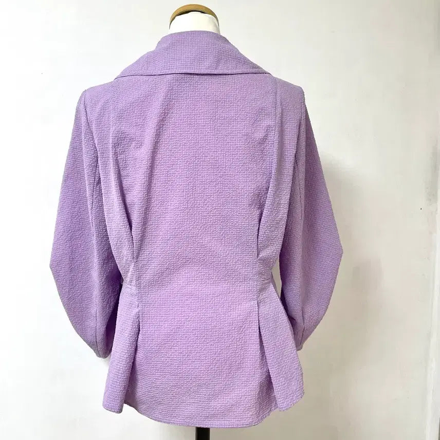 [SOLD OUT] 셔링 퍼프 블라우스 자켓 55-66 스판
