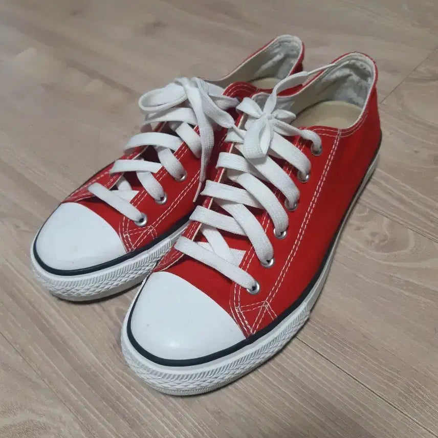 [BUNJANG] Red Sneakers / 빨간색 단화 스니커즈 운동화