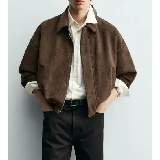 [BUNJANG] Zara Relaxed Fit Suede Jacket / 자라 릴렉스핏 스웨이드 재킷