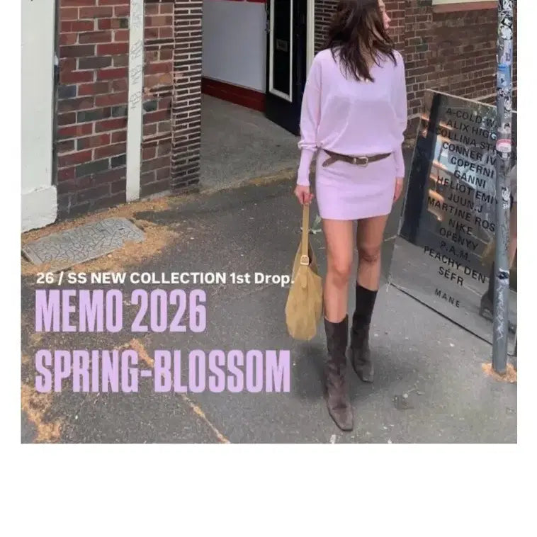 [BUNJANG] MEMO Knit Mini Dress Nicol New / MEMO 메모 니트 드레스 니콜~새상품