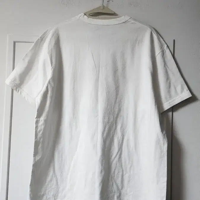 [BUNJANG] White Graphic Short Sleeve T-Shirt / 화이트 그래픽 반팔 티셔츠