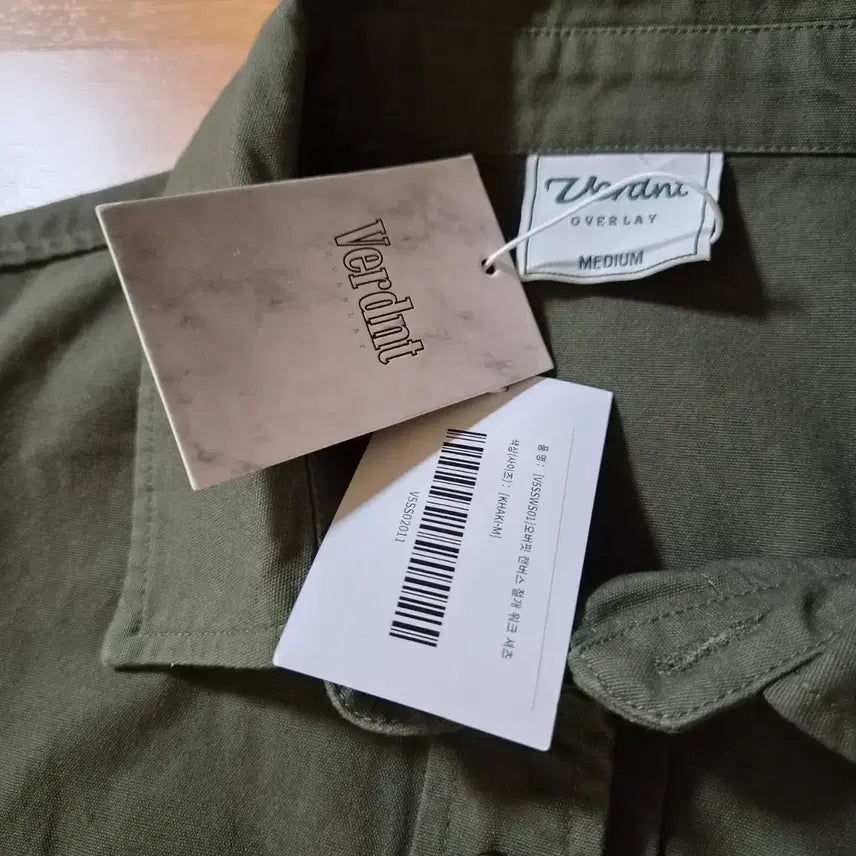 [BUNJANG] Verdant Oversized Canvas Work Shirt Khaki M / 버던트 오버핏 캔버스 워크 셔츠 카키 M