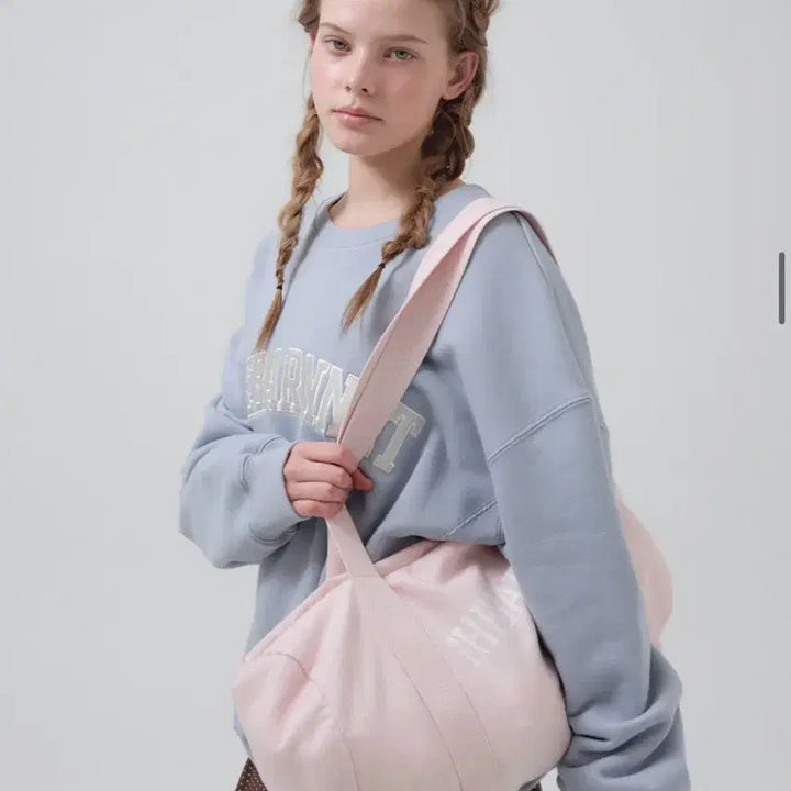 [BUNJANG] Pale Logo Duffle Bag Large Light Pink / Pale Logo Duffle Bag Large_Light Pink