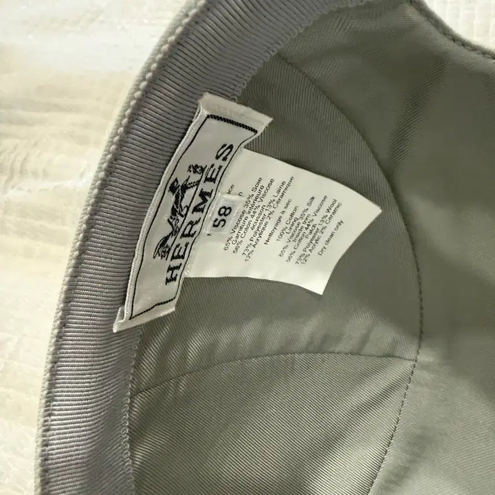 [BUNJANG] Hermes Gray Wool Baseball Cap / 여성 에르메스 모자