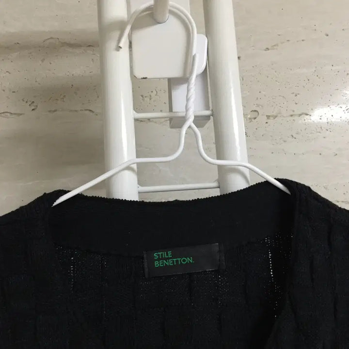 [BUNJANG] Benetton Denim Fringe Tweed Cardigan / 베네통 23fw 데님 프린지 트위드 가디건 free