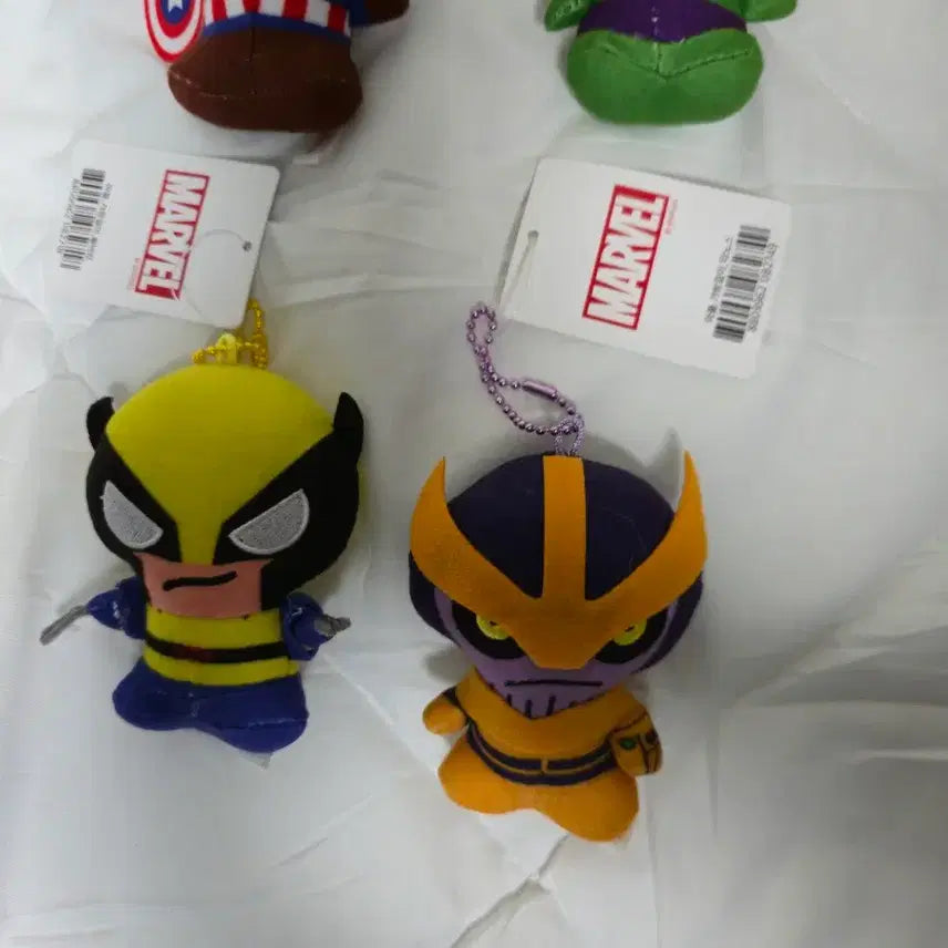 [BUNJANG] Marvel Captain America Hulk Thanos Wolverine Keyring / 마블 캡틴아메리카 헐크 키링 타노스 인형 장난감 엑스맨 울버린 열쇠고리