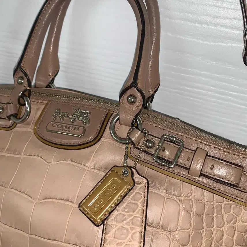 [BUNJANG] Coach Crocodile Texture Shoulder Bag / 