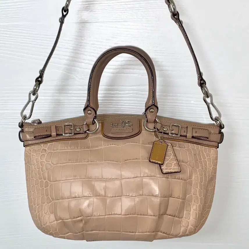 [BUNJANG] Coach Crocodile Texture Shoulder Bag / 