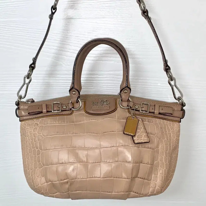 [BUNJANG] Coach Crocodile Texture Shoulder Bag / 