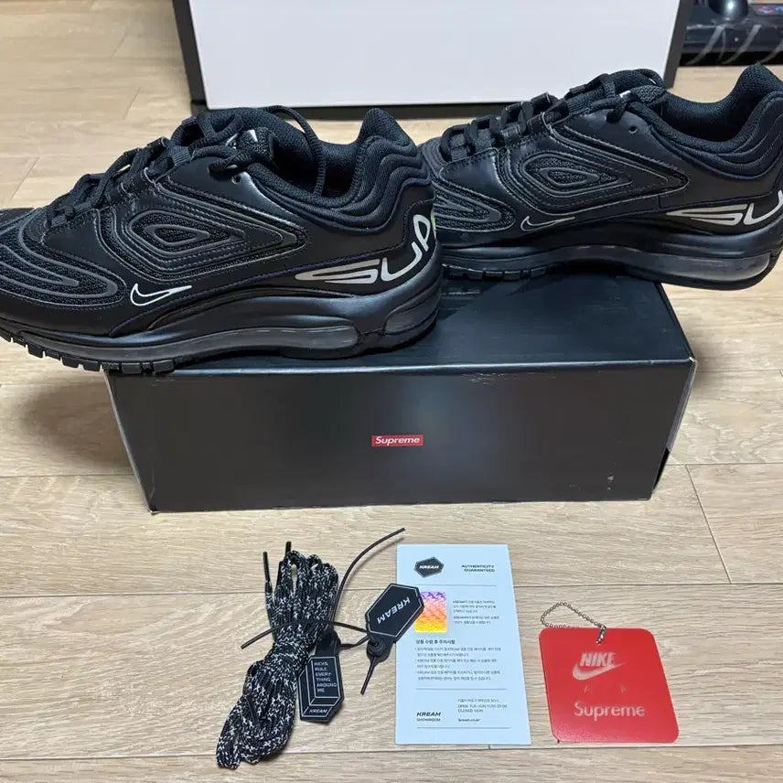 [BUNJANG] Nike Supreme Air Max 98 TL Black 280 Sneakers / 나이키 슈프림 에어맥스98 TL 블랙 280