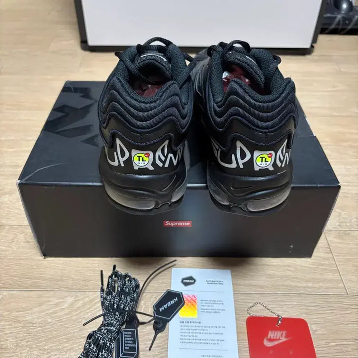 [BUNJANG] Nike Supreme Air Max 98 TL Black 280 Sneakers / 나이키 슈프림 에어맥스98 TL 블랙 280