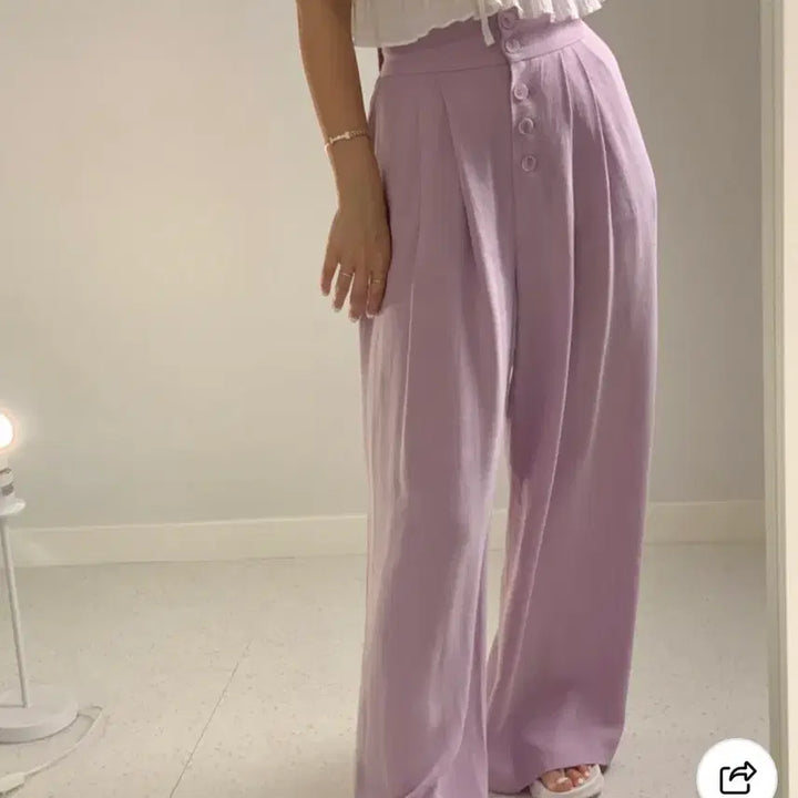 [BUNJANG] Linen Wide Pants / [새상품]린넨 와이드팬츠