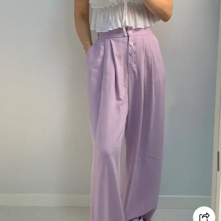 [BUNJANG] Linen Wide Pants / [새상품]린넨 와이드팬츠