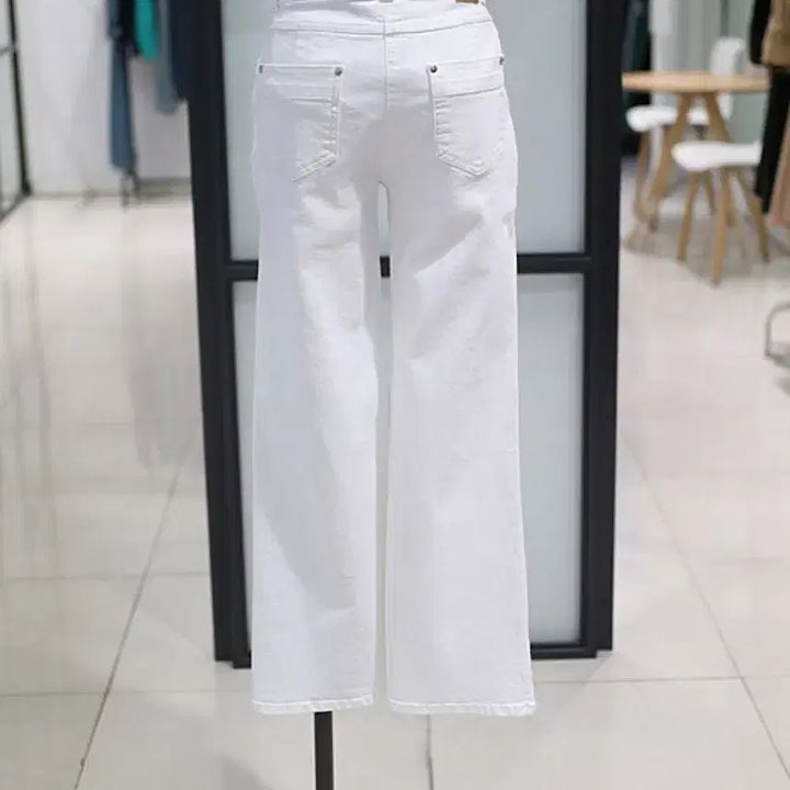 [BUNJANG] DUEL Two-Button Denim Pants 26 White / 듀엘 투버튼 데님 팬츠 26 화이트 팝니다