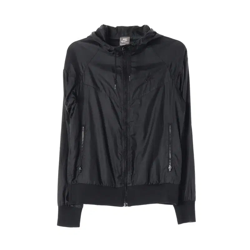 [BUNJANG] Nike Black Zip-Up Hoodie Windbreaker Jacket L / 나이키 블랙 집업 후드 바람막이 L