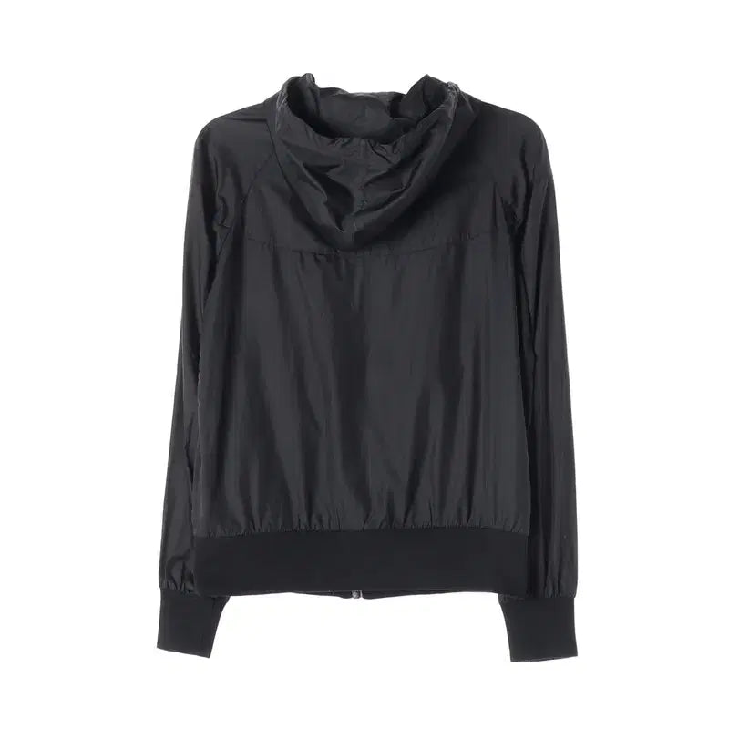[BUNJANG] Nike Black Zip-Up Hoodie Windbreaker Jacket L / 나이키 블랙 집업 후드 바람막이 L