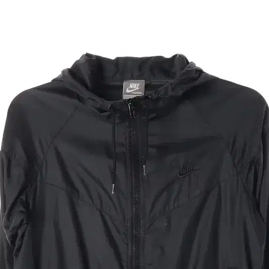 [BUNJANG] Nike Black Zip-Up Hoodie Windbreaker Jacket L / 나이키 블랙 집업 후드 바람막이 L